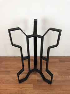 Butterfly metal accent table base