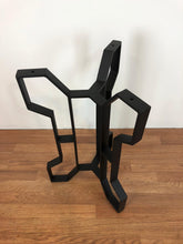 Butterfly metal accent table base