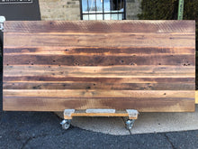 BW1 Barnwood reclaimed oak wood dining table top