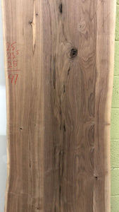 F11-9725 Live edge walnut wood 97" x 25"