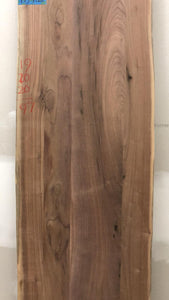 F15-9720 Live edge walnut wood 97" x 20"