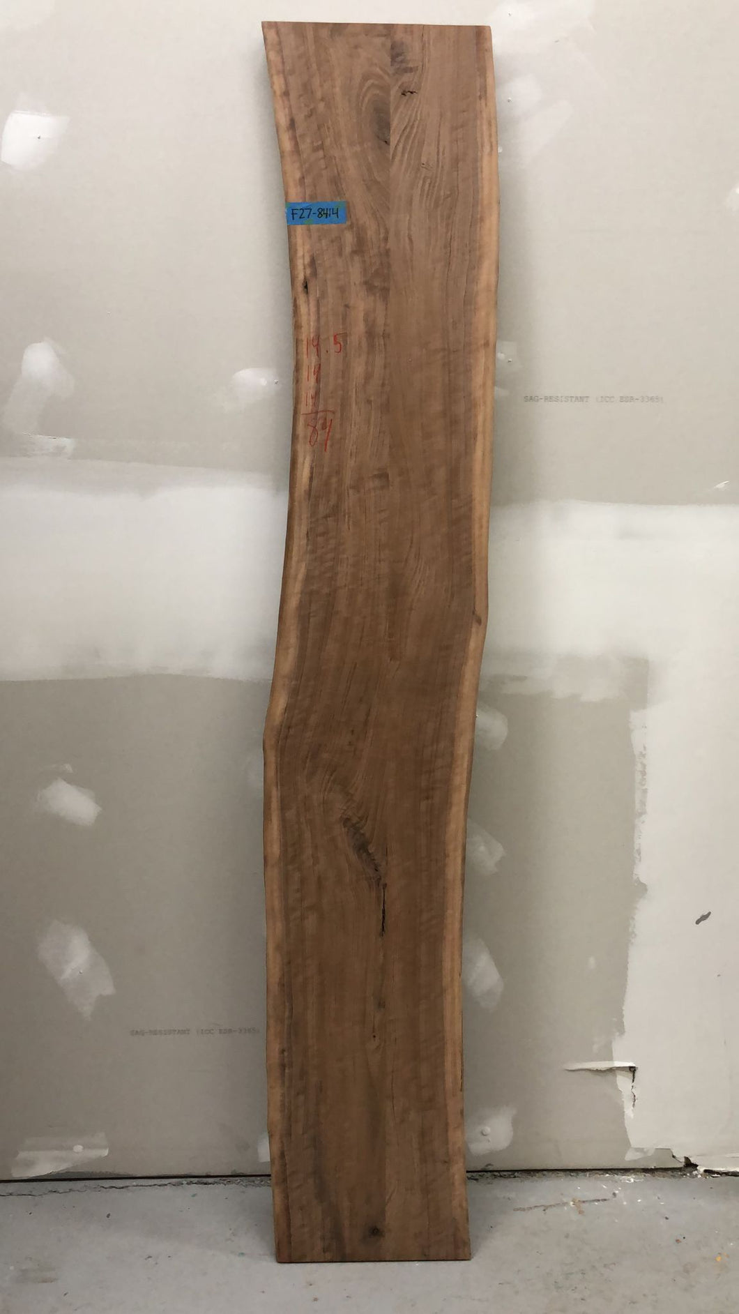 F27-8414 Live edge walnut wood 84