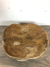 Teak bowl freeform live edge