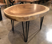 freeform acacia wood crosscut slab coffee table northern virginia va