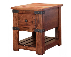 Modern industrial side table 20 x 24