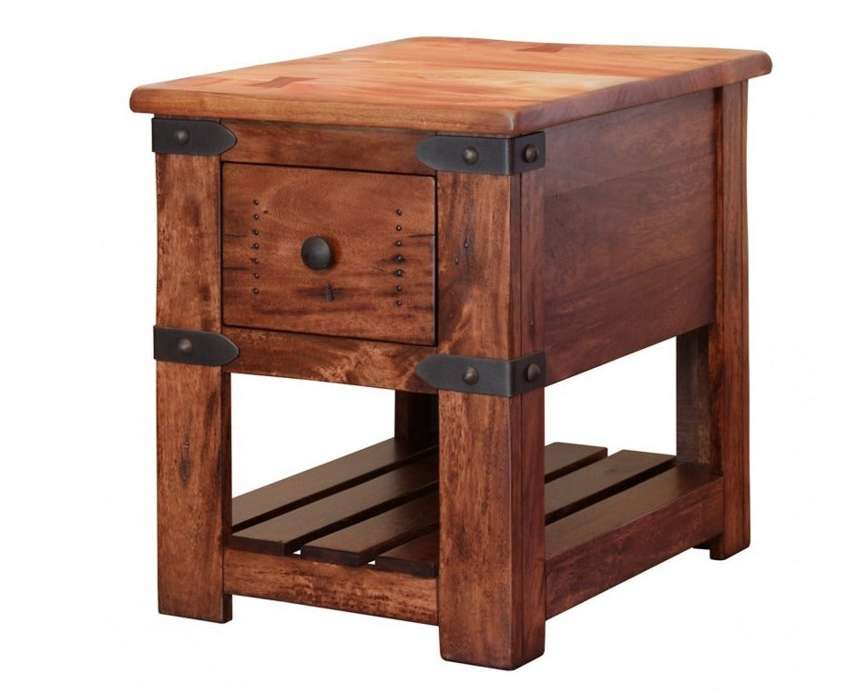 Modern industrial side table 20 x 24