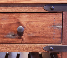Modern industrial coffee table six-drawer