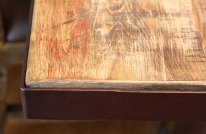 Dining table in multicolor with iron base