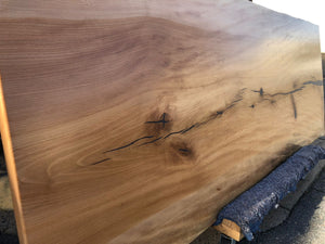 Live edge sycamore wood slab dining table top