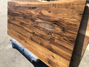 Live edge walnut wood dining table top 84"