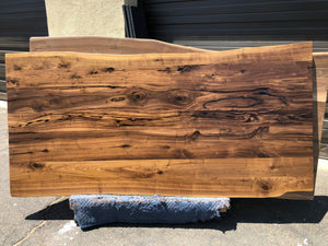 Live edge walnut wood dining table top 84"