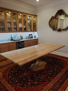 Maple wood dining table