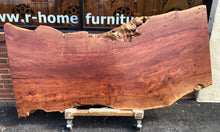 Rustic solid one piece live edge longan wood slab 79"