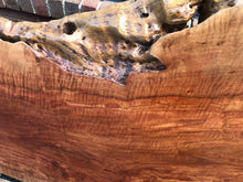 Rustic solid one piece live edge longan wood slab 79"