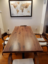 Live edge walnut dining table midcentury modern
