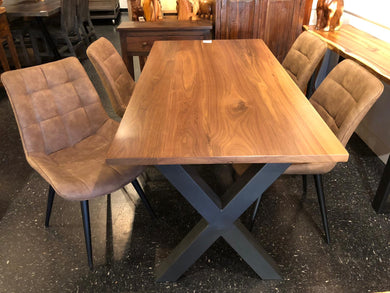 Midcentury modern dining table and chairs set
