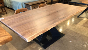 solid walnut dining table