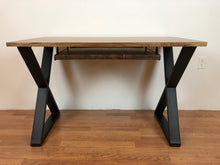 Walnut desk with keyboard tray