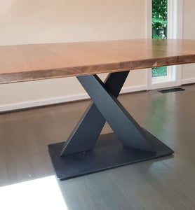 Custom solid wood square dining table