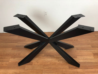 Spider metal dining table base 46x20x28 inches