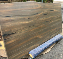 T4-7036 Live edge reclaimed teak wood in gray finish