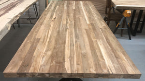 Reclaimed teak wood dining table 99" x 39"
