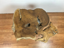 TS02 Live edge free form teak root wood slab 28" x 23"