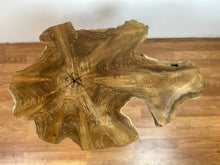 TS03 Live edge free form teak root wood slab 29" x 20"