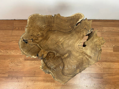 TS04 Live edge free form teak root wood slab 25