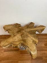 TS05 Live edge free form teak root wood slab 40" x 32"