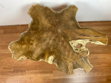 TS07 Live edge free form teak root wood slab 38" x 27"