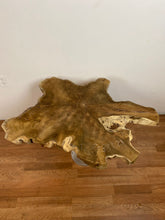 TS07 Live edge free form teak root wood slab 38" x 27"