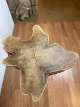 TS09 Live edge free form teak root wood slab 25" x 25"