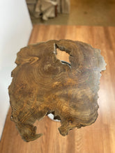 TS11 Live edge free form teak root wood slab 21" x 17"