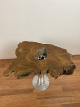 TS12 Live edge free form teak root wood slab 22" x 14"