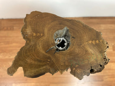 TS12 Live edge free form teak root wood slab 22