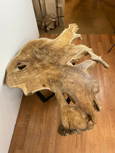 TS16 Live edge free form teak root wood slab 55" x 36"