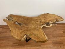 TS17 Live edge free form teak root wood slab 57" x 45"
