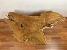 TS17 Live edge free form teak root wood slab 57" x 45"