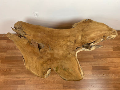 TS17 Live edge free form teak root wood slab 57