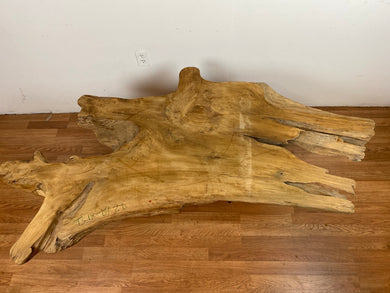 TS18 Live edge free form teak root wood slab 69