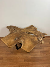 TS20 Live edge free form teak root wood slab 48" x 48"
