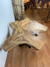 TS20 Live edge free form teak root wood slab 48" x 48"