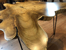 TS22 Live edge free form teak root wood slab freeform coffee table 31" x 28"