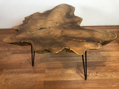 TS22 Live edge free form teak root wood slab freeform coffee table 31