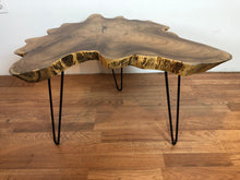 TS22 Live edge free form teak root wood slab freeform coffee table 31" x 28"