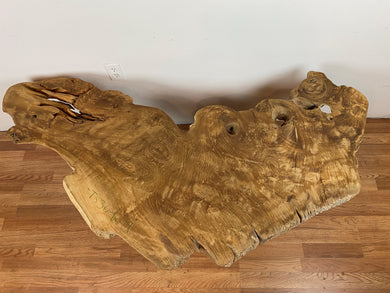 TS30 Live edge free form teak root wood slab 60