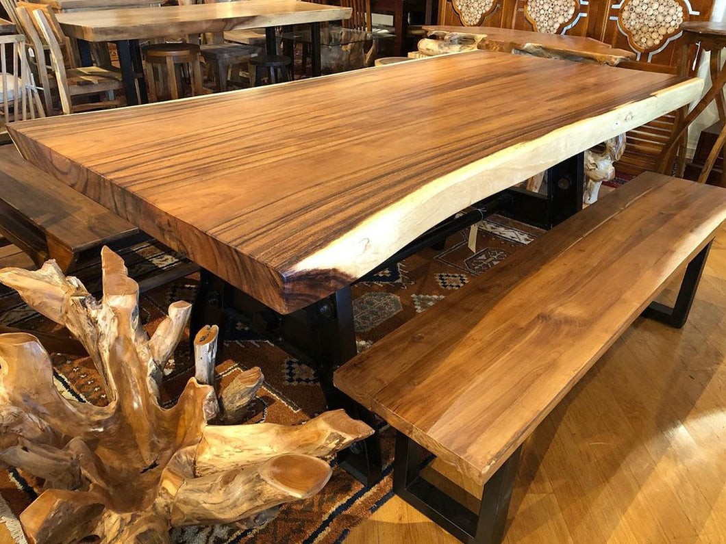 Acacia wood dining table