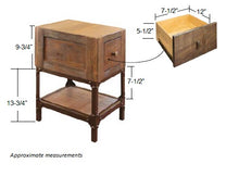 Urban industrial side table 14 x 17