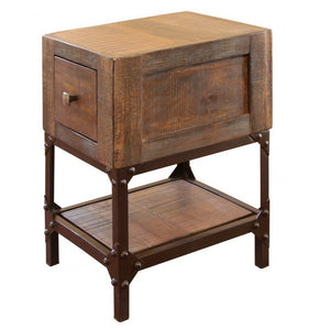 Urban industrial side table 14 x 17